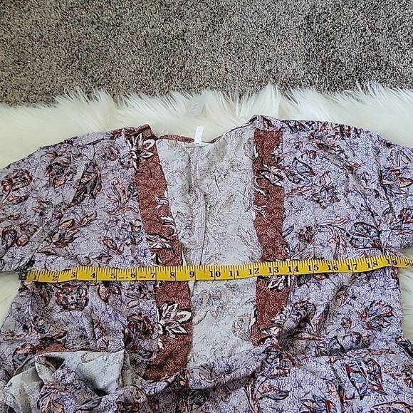 Maurices multicolored floral print open front kimono NWT - Picture 11 of 11